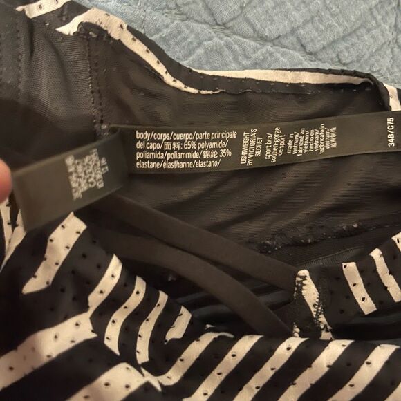 Victoria Sport Striped Bra 34B - Picture 4 of 4